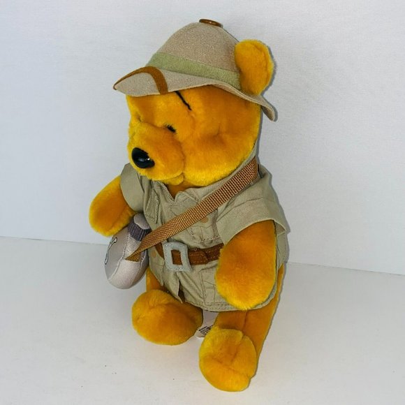 WDW Walt Disney World Winnie Character Plush Safari Hiking Explorer Pooh Bear - Picture 5 of 9